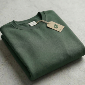 Sweat Vert Sauge Héritage Etikashion en coton bio